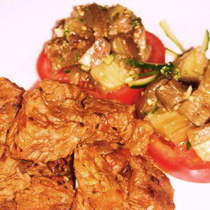 Рецепт Мадьярского гуляша с баклажанной закуской