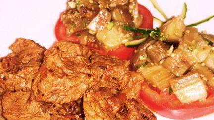 Рецепт Мадьярского гуляша с баклажанной закуской