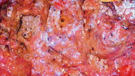 Рецепт мадьярского гуляша с баклажанной закуской