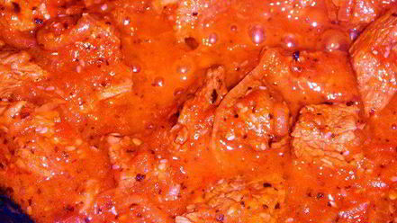 Рецепт мадьярского гуляша с баклажанной закуской