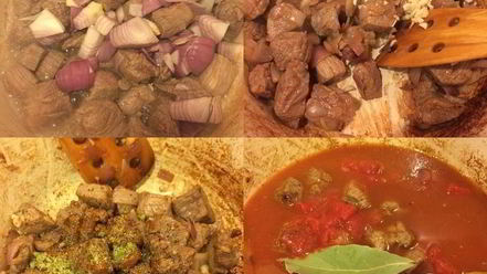 Рецепт нежного гуляша из телятины