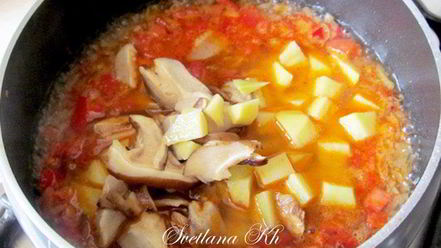 Рецепт постного супа-гуляша с грибами по-венгерски