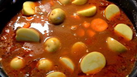 Рецепт праздничного гуляша