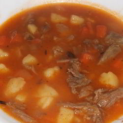 Рецепт Супа-гуляша с шеей индейки