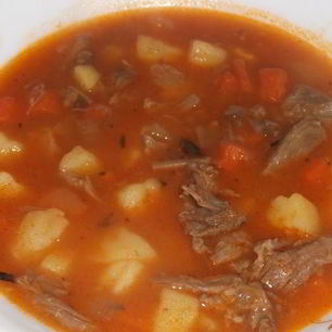 Рецепт Супа-гуляша с шеей индейки