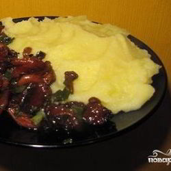 Рецепт Картофельного пюре с лисичками