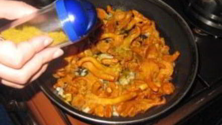 Рецепт картофельного пюре с лисичками