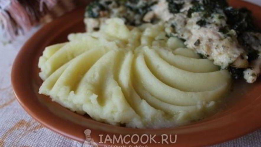 Рецепт картофельного пюре с печеным чесноком