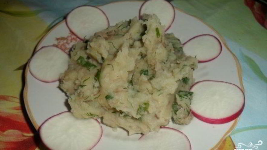 Рецепт картофельного пюре с тушенкой