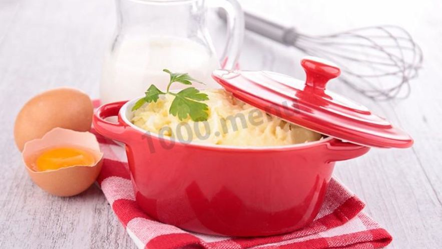 Рецепт картофельного пюре с яйцом и молоком