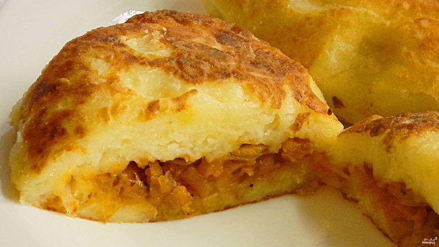 Рецепт картофельных котлет с капустой