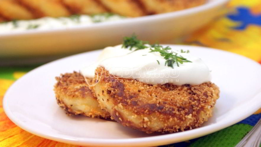 Рецепт картофельных котлет с сыром