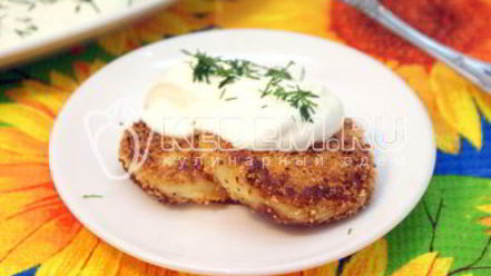 Рецепт картофельных котлет с сыром