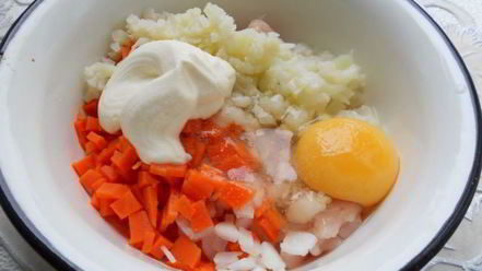 Рецепт котлеток куриных рубленных с морковью и цветной капустой