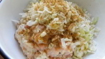 Рецепт котлет из куриного фарша с капустой, тушенные в томате