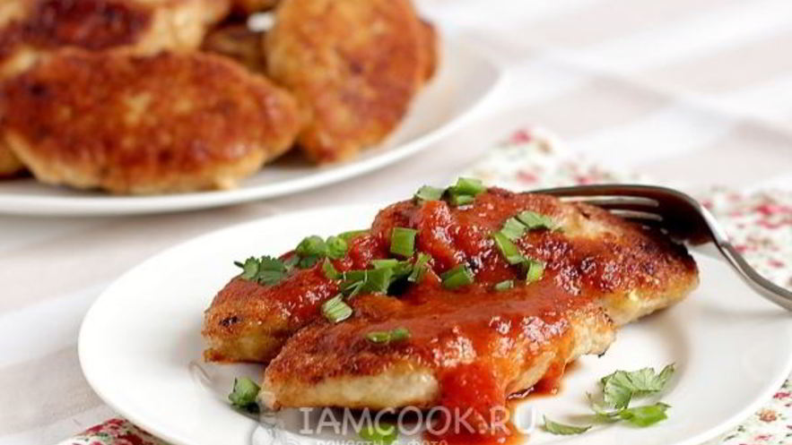 Рецепт котлет из куриного фарша с сыром на сковороде