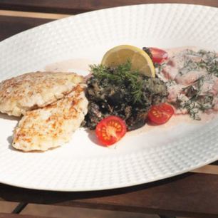 Рецепт Котлет из сига с печеным картофелем