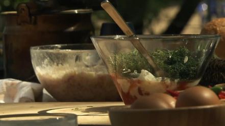 Рецепт котлет из сига с печеным картофелем