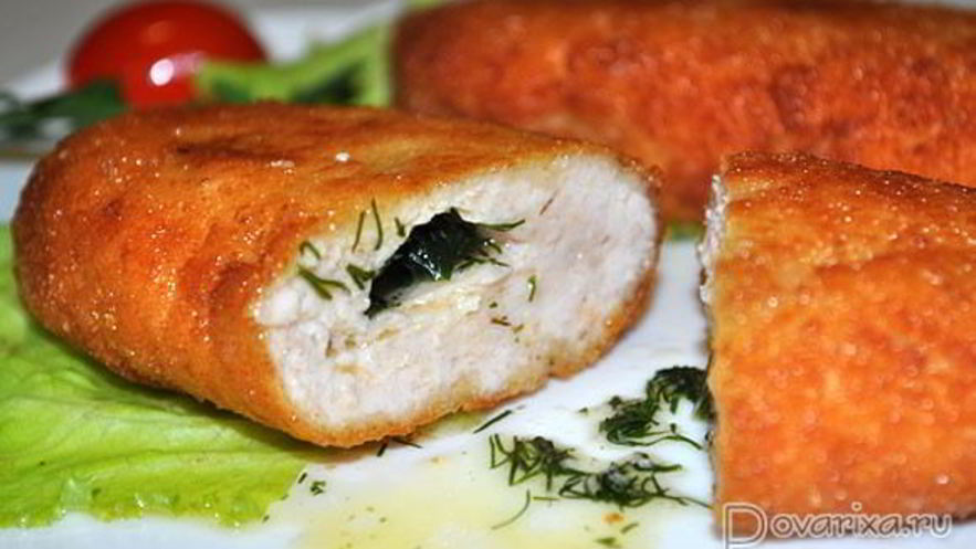 Рецепт котлет по-киевски из куриного фарша