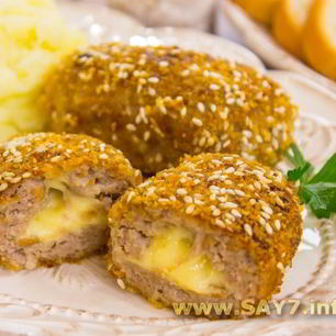 Рецепт Котлет с сырной начинкой