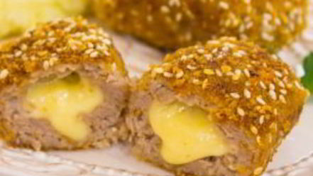 Рецепт котлет с сырной начинкой