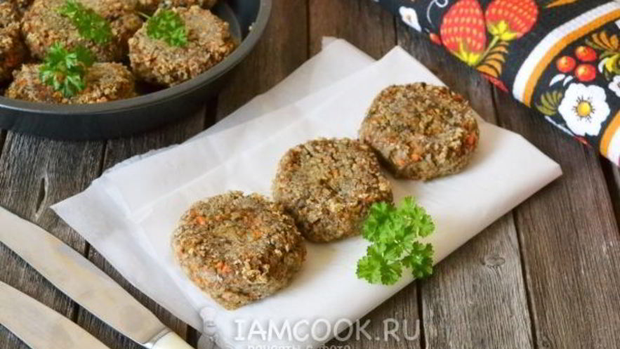 Рецепт постных гречаников