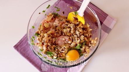 Рецепт рубленых курино-грибные котлеты