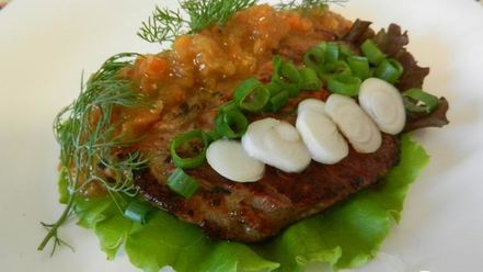 Рецепт свиной котлеты на кости