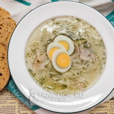 Рецепт Лапши домашней с курицей