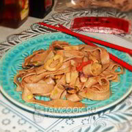 Рецепт Лапши с морепродуктами