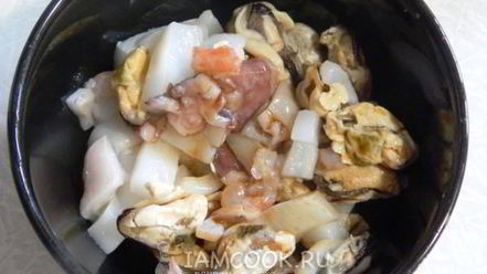 Рецепт лапши с морепродуктами