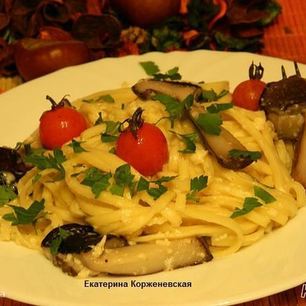 Рецепт Лапши с подберезовиками