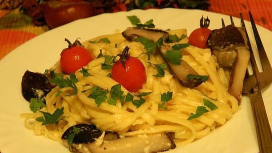 Рецепт лапши с подберезовиками