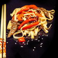 Рецепт Лапши удон с говядиной