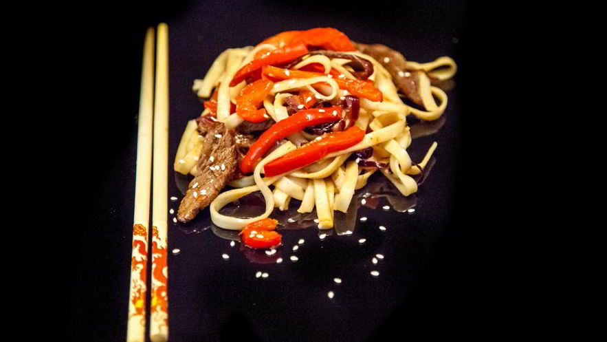 Рецепт лапши удон с говядиной