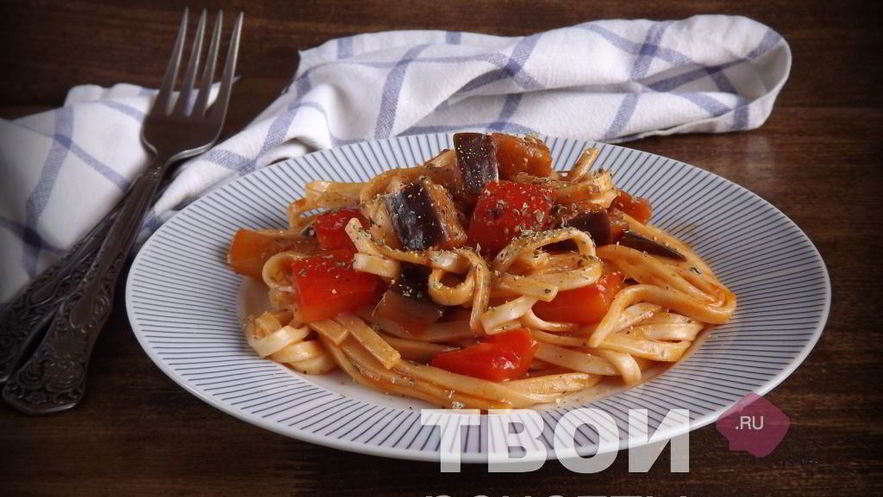 Рецепт лапши удон с овощами в кисло-сладком соусе