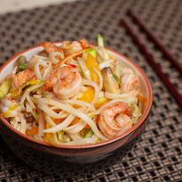 Рецепт Лапши вок с креветками