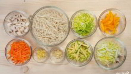 Рецепт лапши вок с креветками