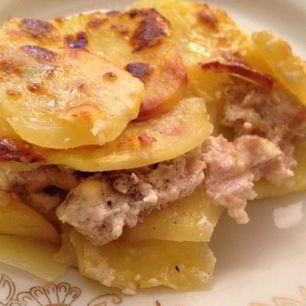 Рецепт Картофельной лазанья с фаршем