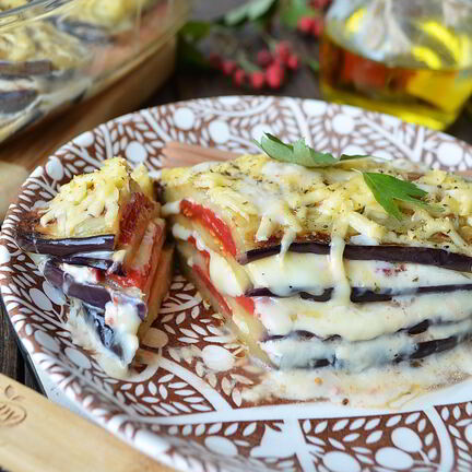 Рецепт Лазаний из баклажанов с сыром
