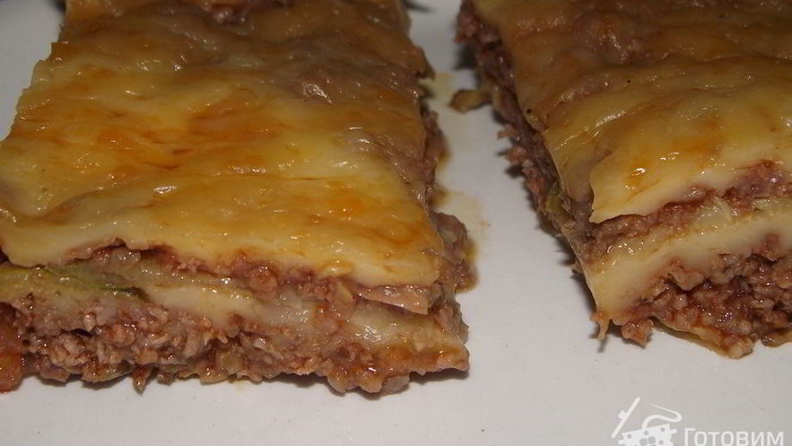 Рецепт лазаний из кабачков