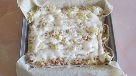 Рецепт лазаний из лаваша с фаршем