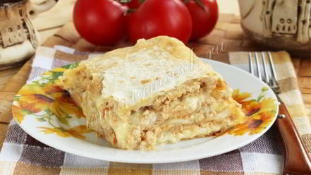 Рецепт лазаний из лаваша с фаршем