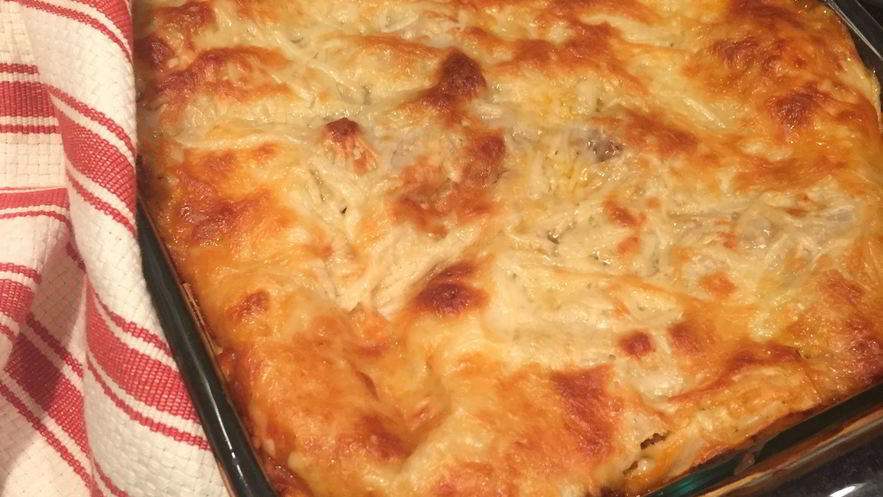Рецепт лазаний с фаршем и белым соусом