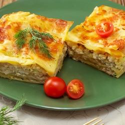 Рецепт Лазаний с индейкой и соусом песто