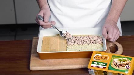 Рецепт лазаний с индейкой и соусом песто