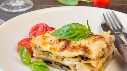 Рецепт лазаний с курицей и шампиньонами