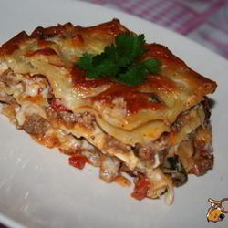 Рецепт Лазаний с мясным фаршем и базиликом
