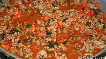 Рецепт лазаний с мясным фаршем и базиликом