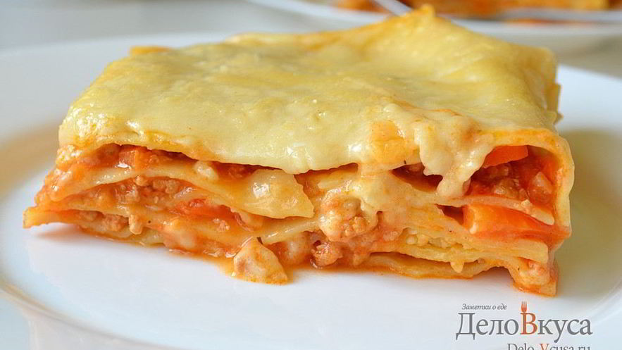 Рецепт лазаний с мясом